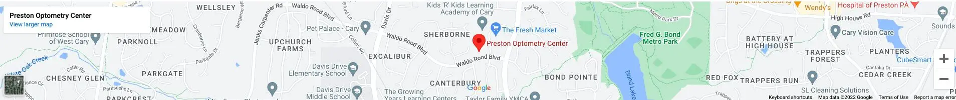 A map of the location of the children 's learning academy.